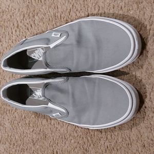 Grey slip on vans